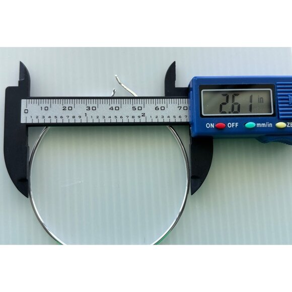 And Now This Silver-Plated 2.61-Inch Hoop Earrings - Picture 5 of 5